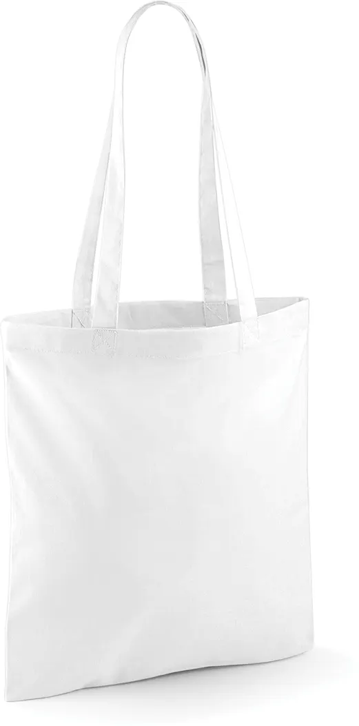 Sac shopping à anses longues White