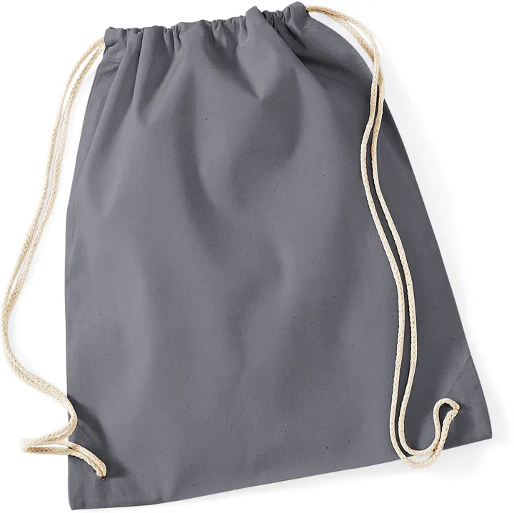 Cotton Gymsac Graphite Grey