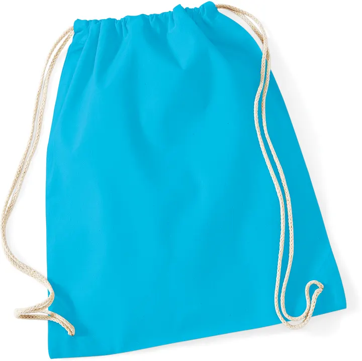 Cotton Gymsac Surf Blue