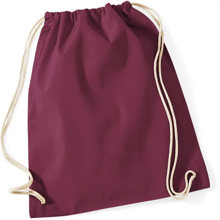 Cotton Gymsac Burgundy