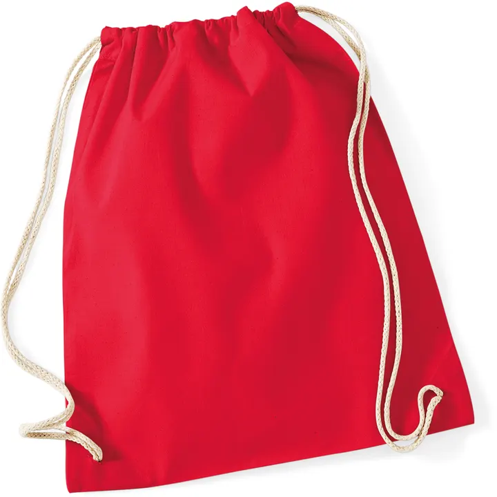 Cotton Gymsac Classic Red