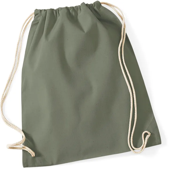Cotton Gymsac Olive Green