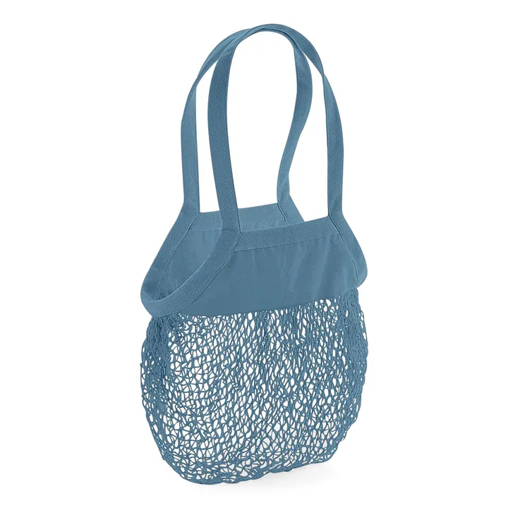 Einkaufsnetz aus Bio-Baumwolle Airforce Blue