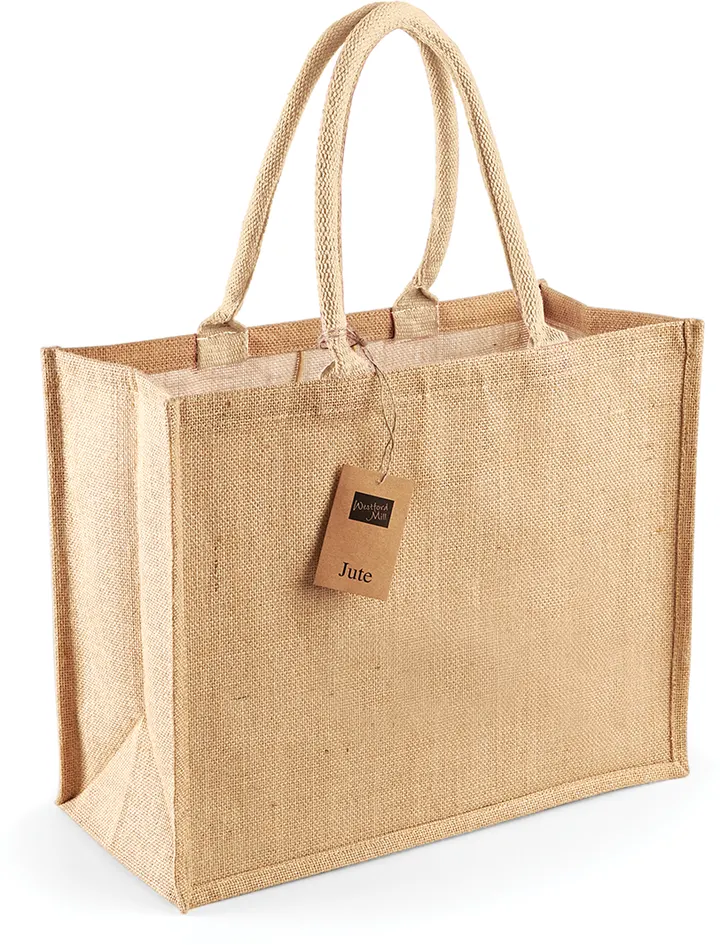 Sac shopping classique en jute Natural