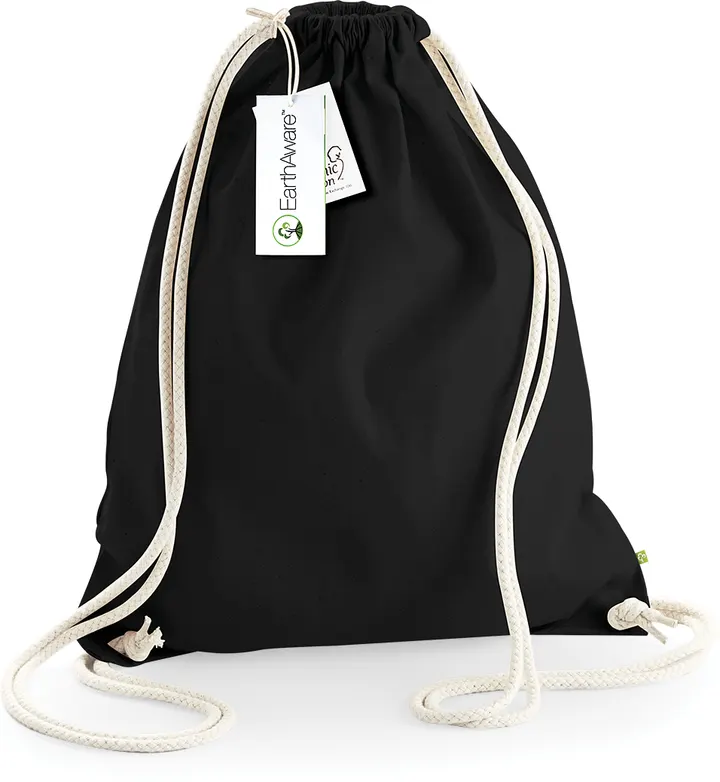 EarthAware® Organic Gymsac Black