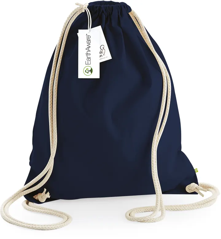EarthAware® Organic Gymsac French Navy
