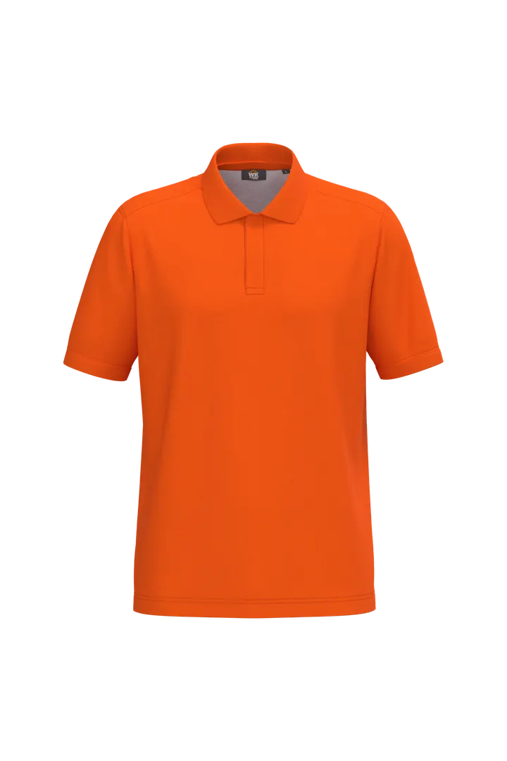 Umweltfreundliches Unisex-Polohemd aus Baumwolle/Polyester Fluorescent Orange