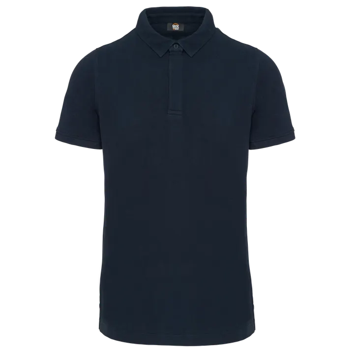 Polo col boutons pression manches courtes homme Navy