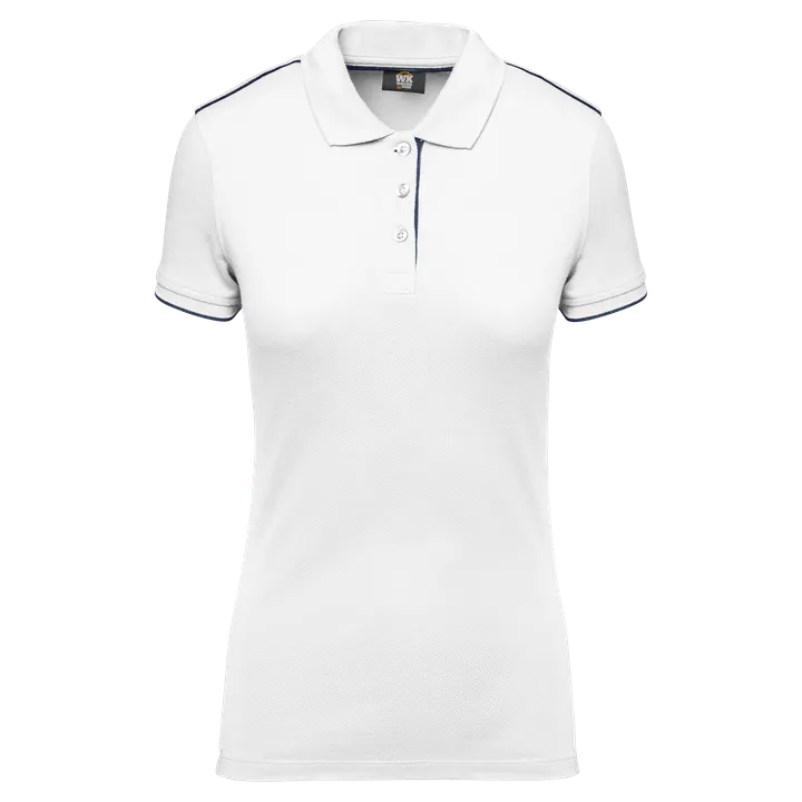 Polo Day To Day contrasté manches courtes femme White / Navy