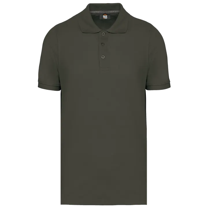 Kurzarm-Polohemd Dark Khaki