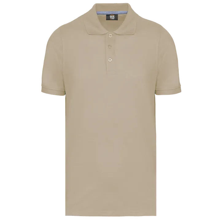 Kurzarm-Polohemd Light Sand