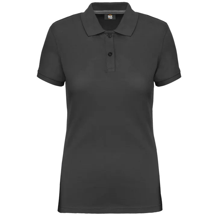 Kurzarm-Polohemd für Damen Dark Grey