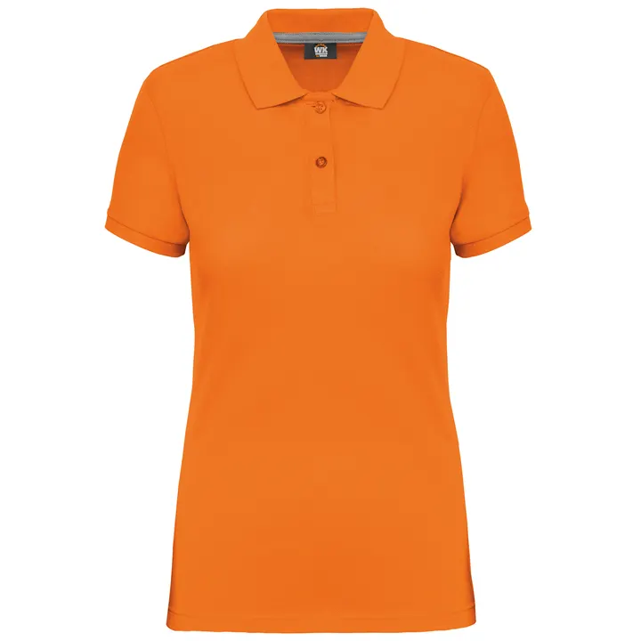 Kurzarm-Polohemd für Damen Orange