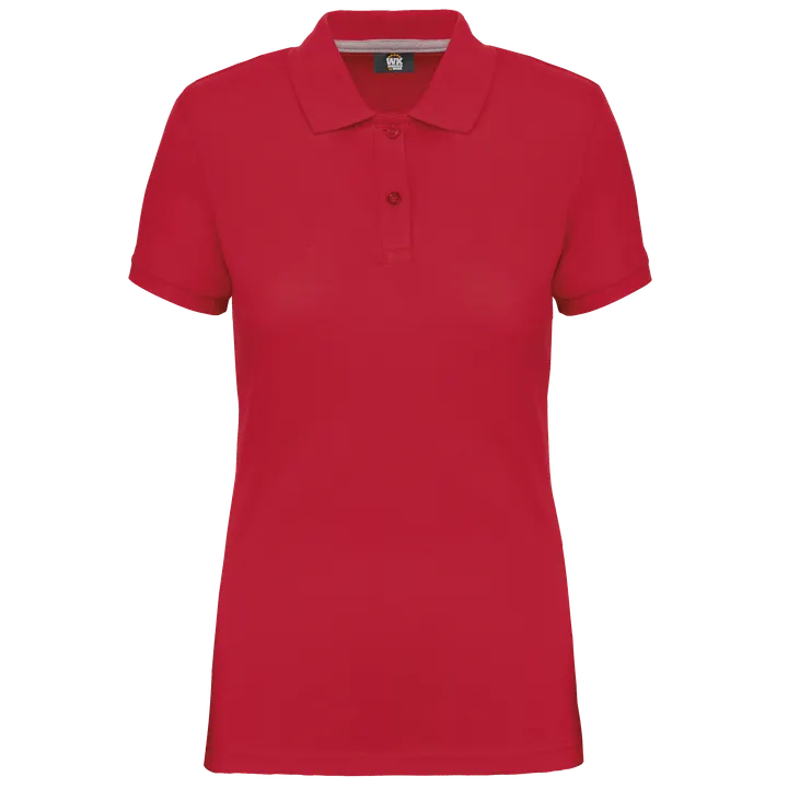 Kurzarm-Polohemd für Damen Red
