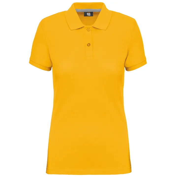 Kurzarm-Polohemd für Damen Yellow