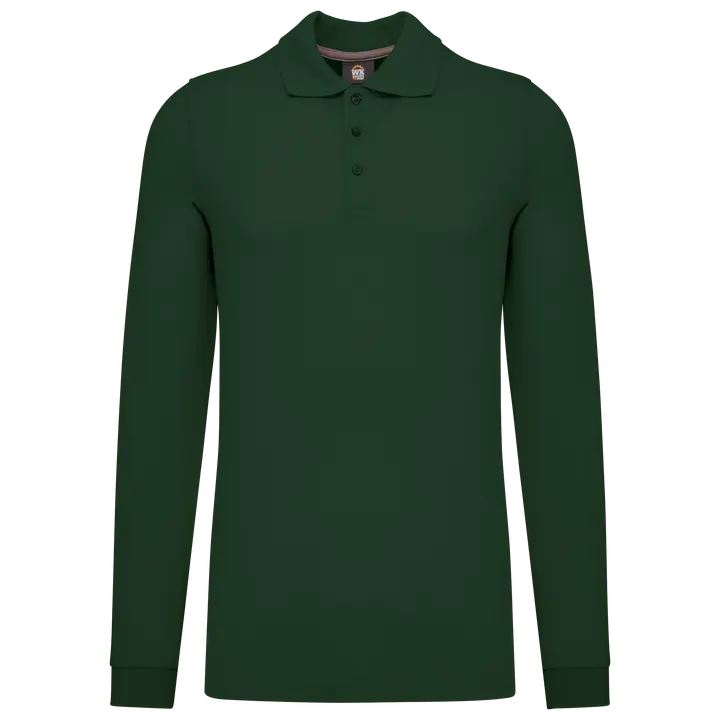 Polohemd mit langen Ärmeln Forest Green