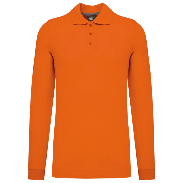 Polohemd mit langen Ärmeln Orange