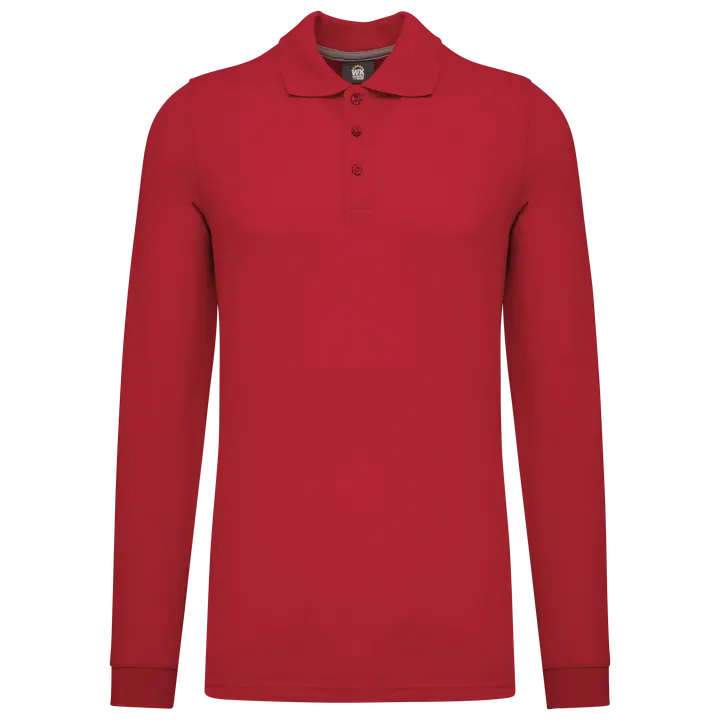Polohemd mit langen Ärmeln Red