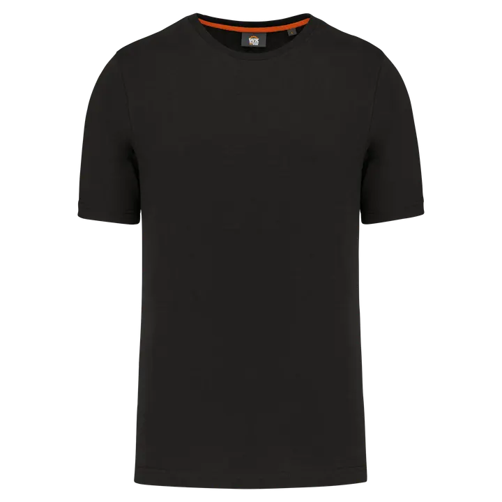 Umweltfreundliches workwear Herren-T-Shirt mit Rundhalsausschnitt Black