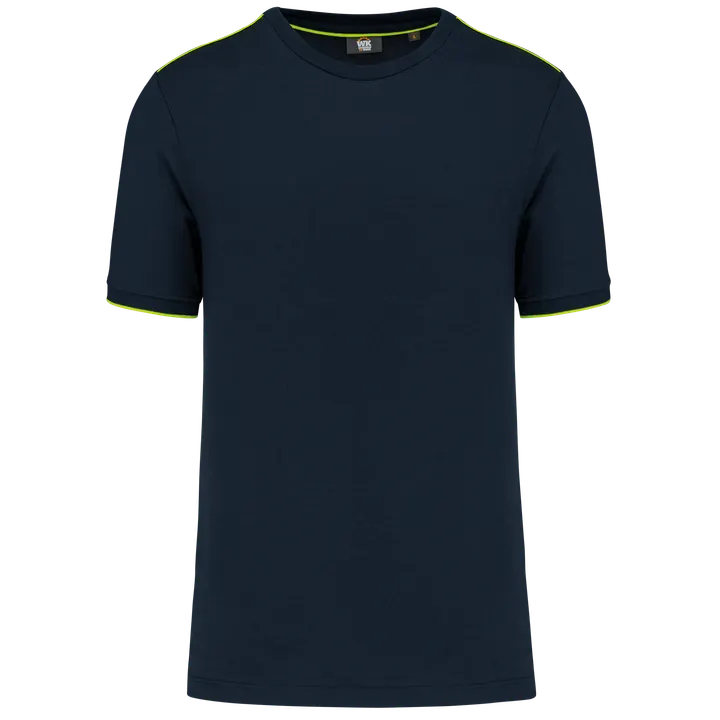 Kurzarm-T-Shirt Day To Day Navy / Fluorescent Yellow