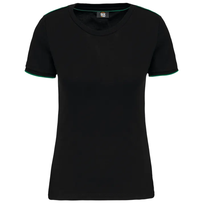 Damen-T-Shirt Day To Day mit kurzen Ärmeln Black / Kelly Green