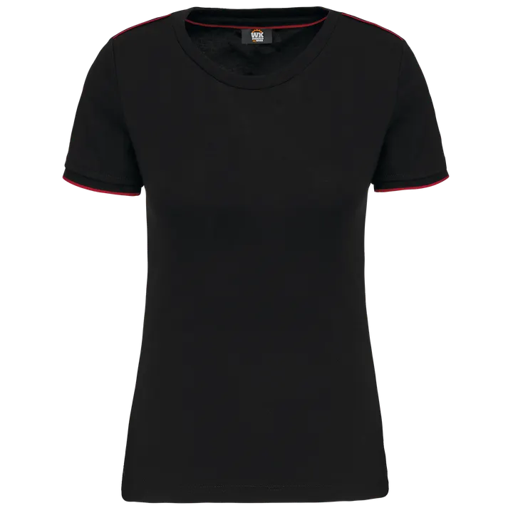 Damen-T-Shirt Day To Day mit kurzen Ärmeln Black / Red
