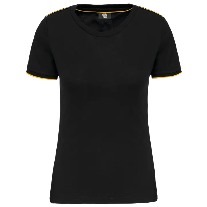 Damen-T-Shirt Day To Day mit kurzen Ärmeln Black / Yellow