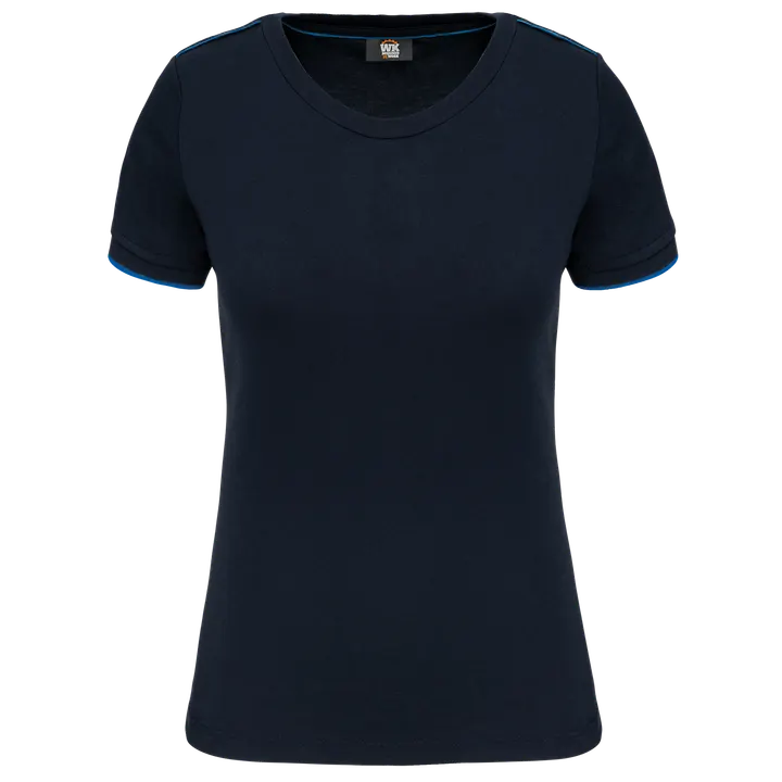 Damen-T-Shirt Day To Day mit kurzen Ärmeln Navy / Light Royal Blue