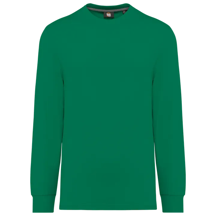 T-shirt écoresponsable manches longues unisexe Kelly Green