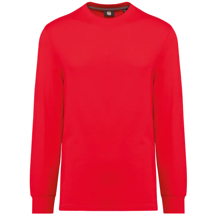 T-shirt écoresponsable manches longues unisexe Red
