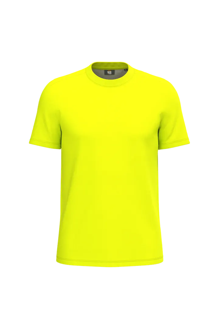 Umweltfreundliches Unisex Workwear T-Shirt aus Baumwolle/Polyester Fluorescent Yellow