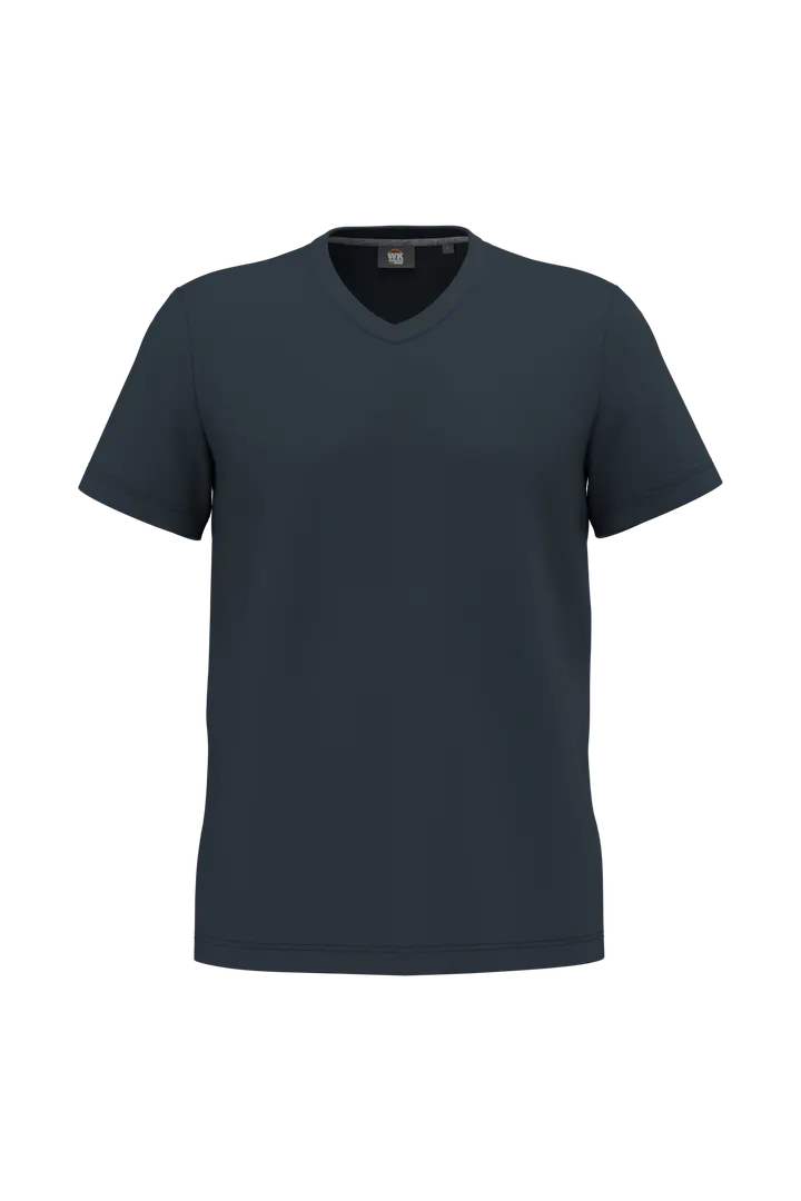 T-shirt écoresponsable col V antibactérien homme Navy