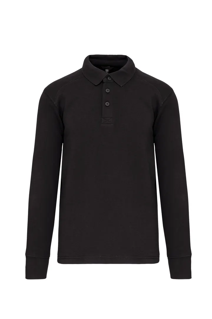 Sweat-shirt col polo homme Dark Grey
