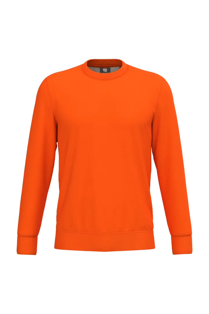 Umweltfreundliches Unisex-Sweatshirt aus Polyester/Baumwolle Fluorescent Orange