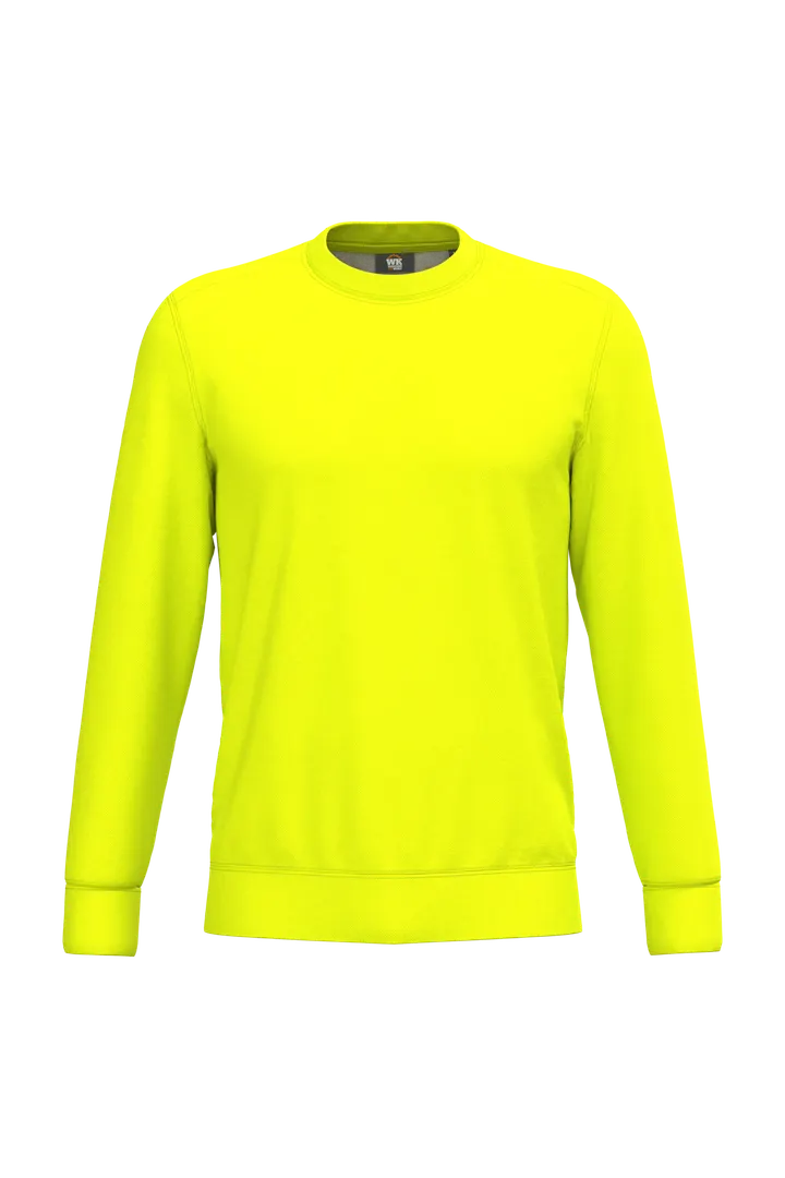 Umweltfreundliches Unisex-Sweatshirt aus Polyester/Baumwolle Fluorescent Yellow