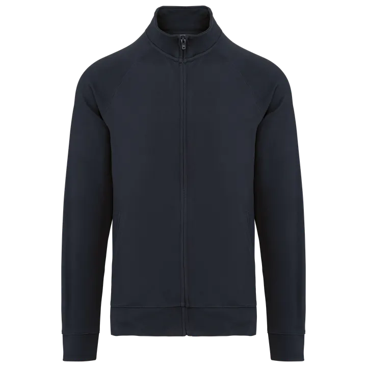 Veste molleton coton manches raglan unisexe Navy
