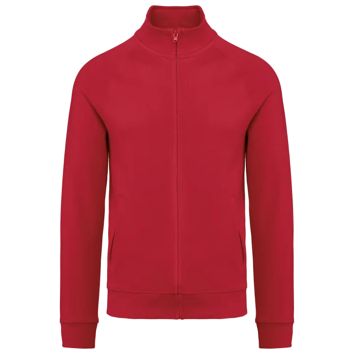 Veste molleton coton manches raglan unisexe Red