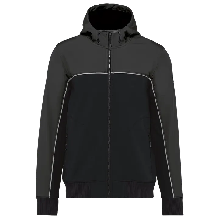 Veste softshell 3 couches BIONIC-FINISH® ECO unisexe Black / Dark Grey
