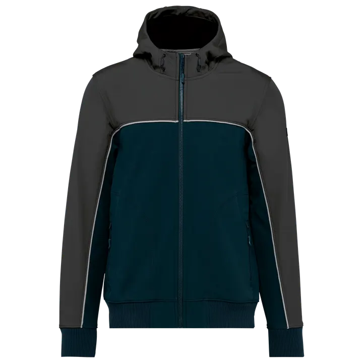 Veste softshell 3 couches BIONIC-FINISH® ECO unisexe Navy / Dark Grey