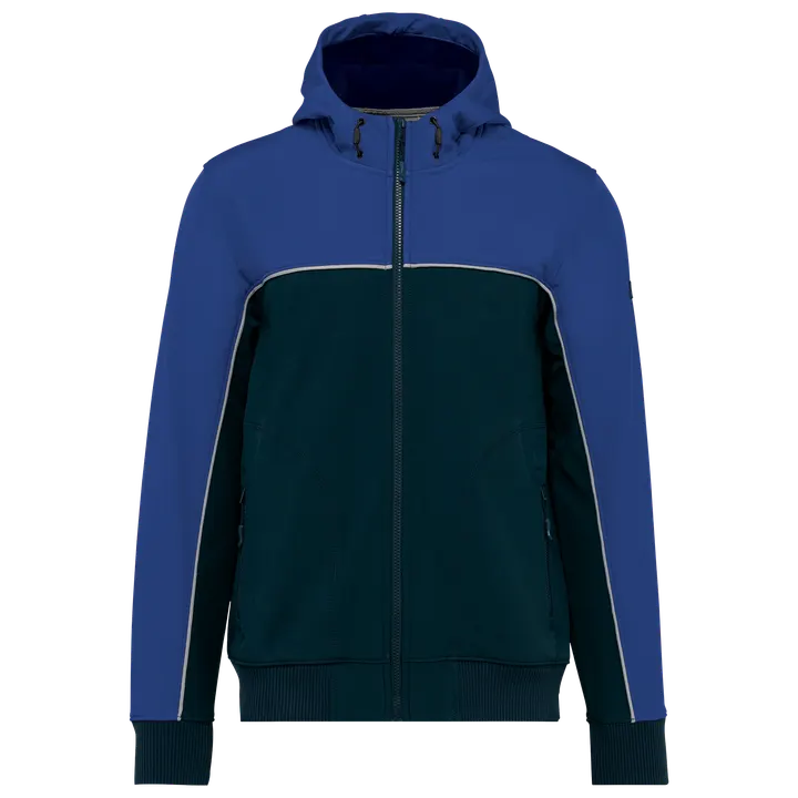 Veste softshell 3 couches BIONIC-FINISH® ECO unisexe Navy / Royal Blue