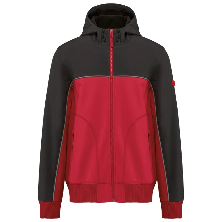 Veste softshell 3 couches BIONIC-FINISH® ECO unisexe Red / Dark Grey