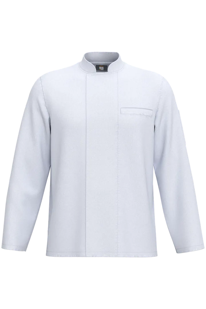 Veste de cuisine écoresponsable et respirante manches longues unisexe White
