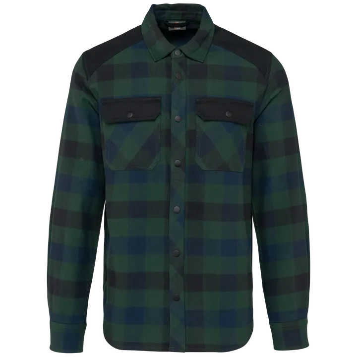 Karohemd mit Taschen, für Herren Forest Green / Navy Checked / Black