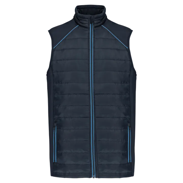 Bodywarmer Day To Day bi-matière unisexe Navy / Light Royal Blue