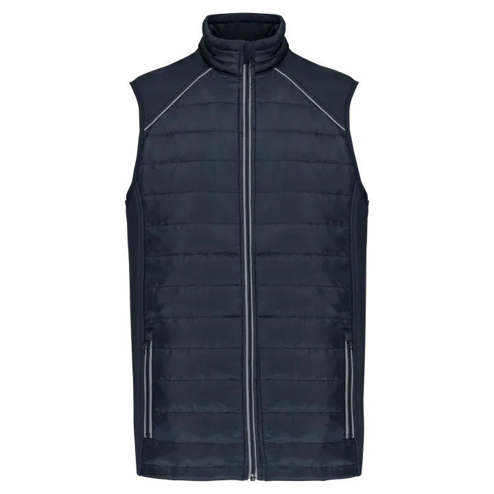 Bodywarmer Day To Day bi-matière unisexe Navy / Silver