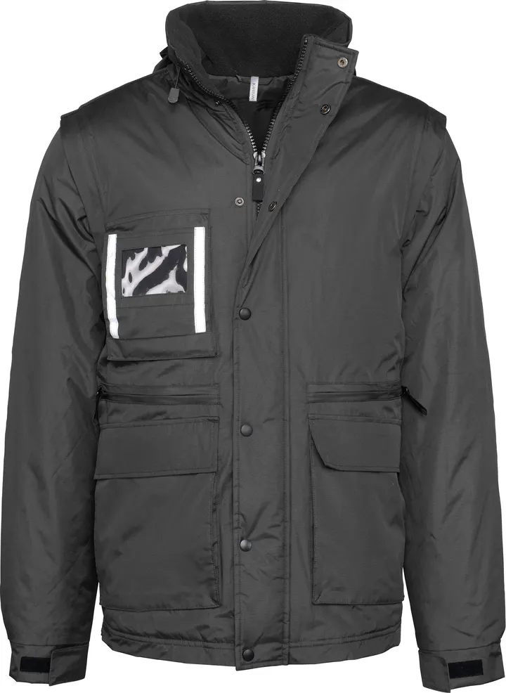 Workwear Parka mit abtrennbaren Ärmeln Herren Black