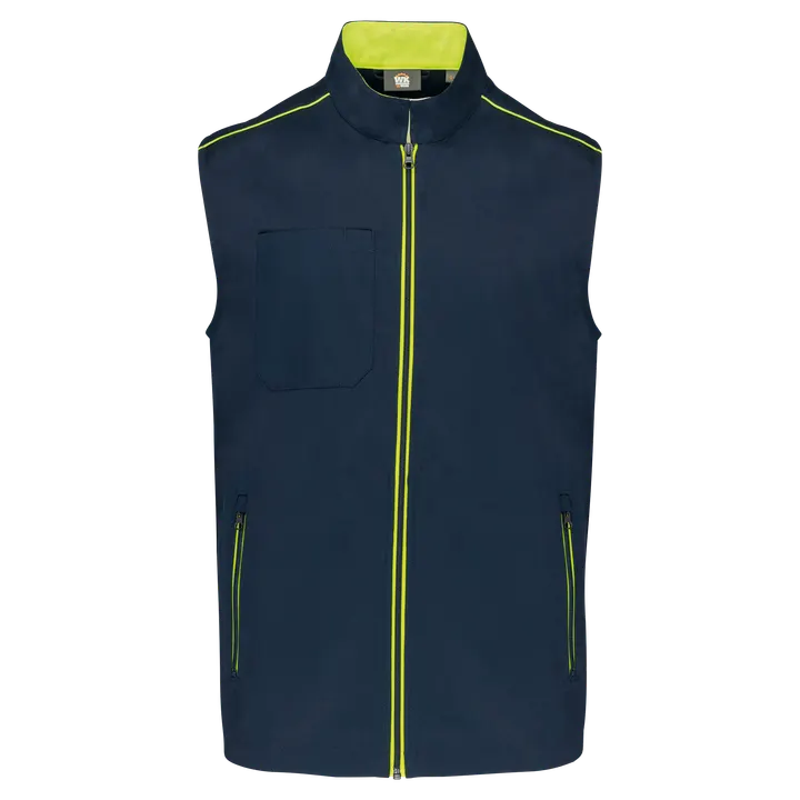 Weste Day To Day Navy / Fluorescent Yellow