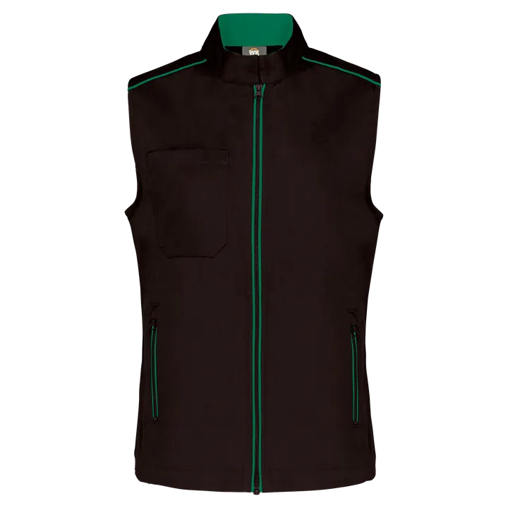 Damen-Weste Day To Day Black / Kelly Green