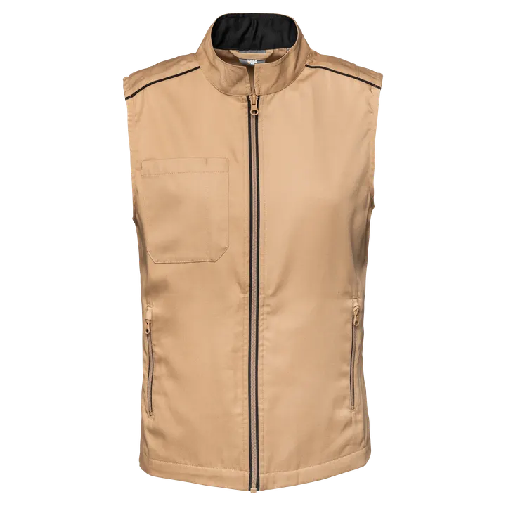 Damen-Weste Day To Day Camel / Black