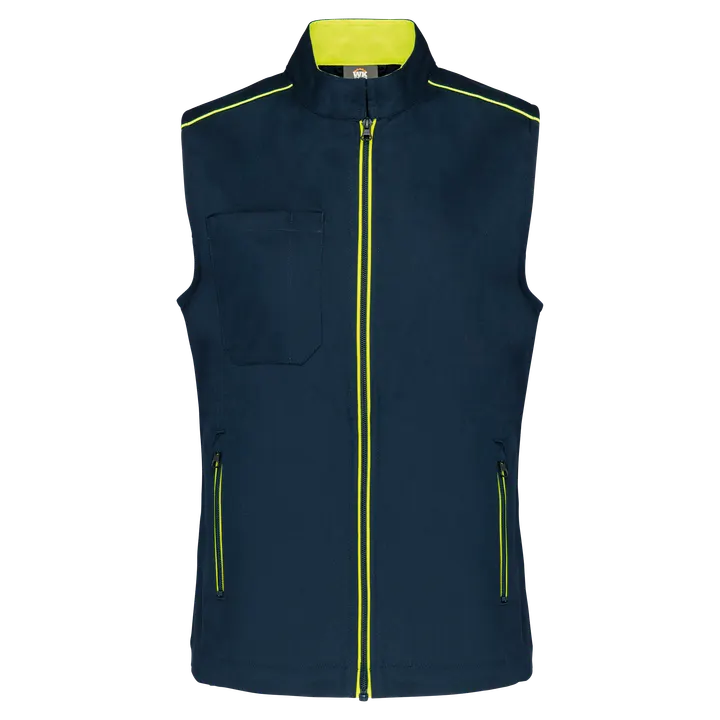 Damen-Weste Day To Day Navy / Fluorescent Yellow